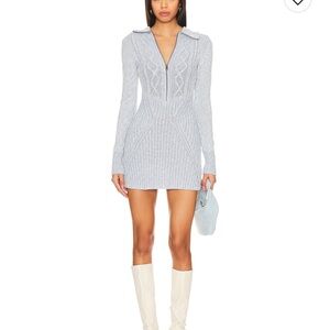 Mont Blanc Mini Dress in Vintage Blue Combo (from Revolve)